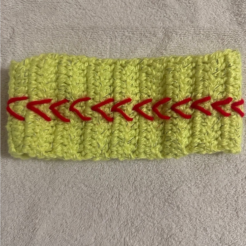 Handmade Crochet Ear warmers-Softball
